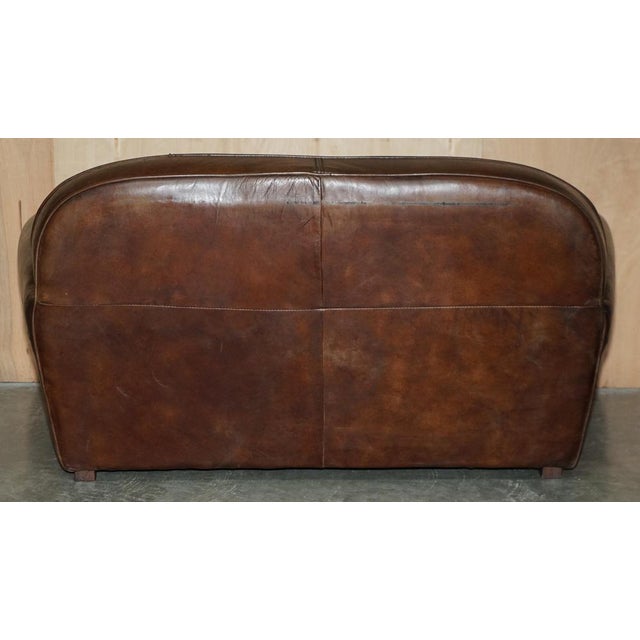 Vintage Earle Chesterfield Sofa in Brown Leather from Halo For Sale - Image 15 of 17