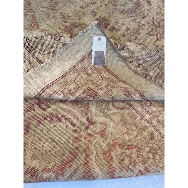 Antique Indian Amritsar Floral Design Rug For Sale - Image 4 of 8