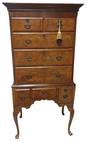 Vintage Burr Walnut Chest of Drawers