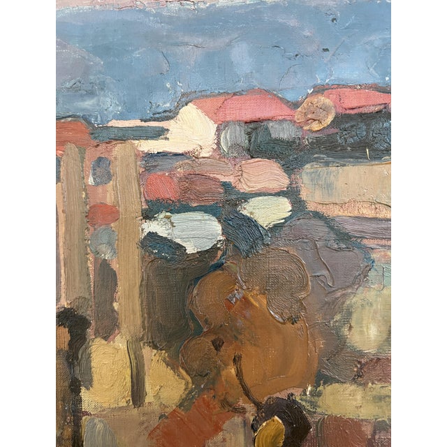 Charles Emile Brunner, Campagne genevoise, 1918, Oil on Canvas For Sale - Image 4 of 11