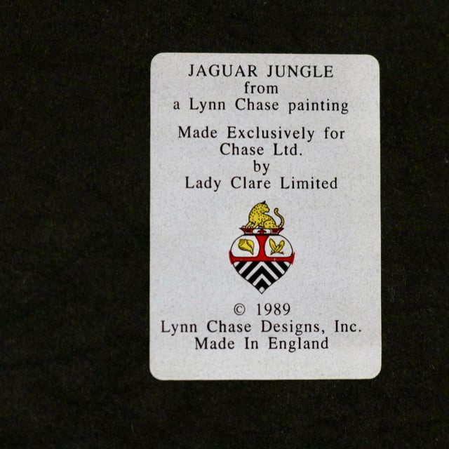 Wood 1980s Lynn Chase Jaguar Jungle Coasters- Set of 4 For Sale - Image 7 of 10