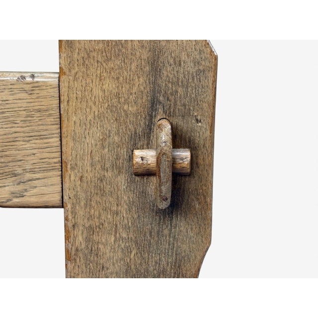 Green Danish Modern, Oak, Green Nubuck, Brutalist Lounge Chair, Denmark, 1960s For Sale - Image 8 of 10