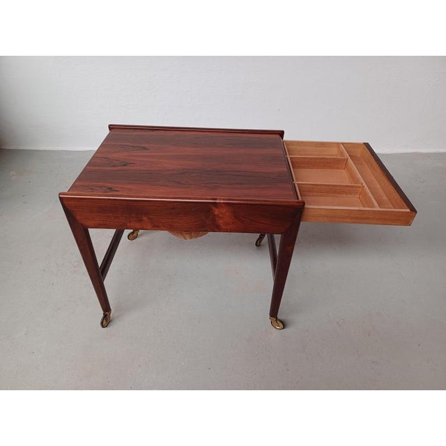 Fully Danish Rosewood Sewing Table, 1960s For Sale - Image 11 of 16