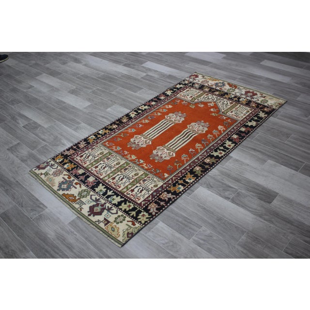 Farmhouse 1970s Farmhouse Style Turkish Wool Oushak Area Rug For Sale - Image 3 of 12