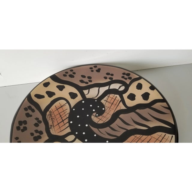 Ceramic 1990s Modernist Michael Anthony Art Ceramic Plate With Feet For Sale - Image 7 of 10