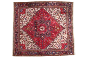 Vintage Mehrivan Square Rug - 8'7" X 9'4"