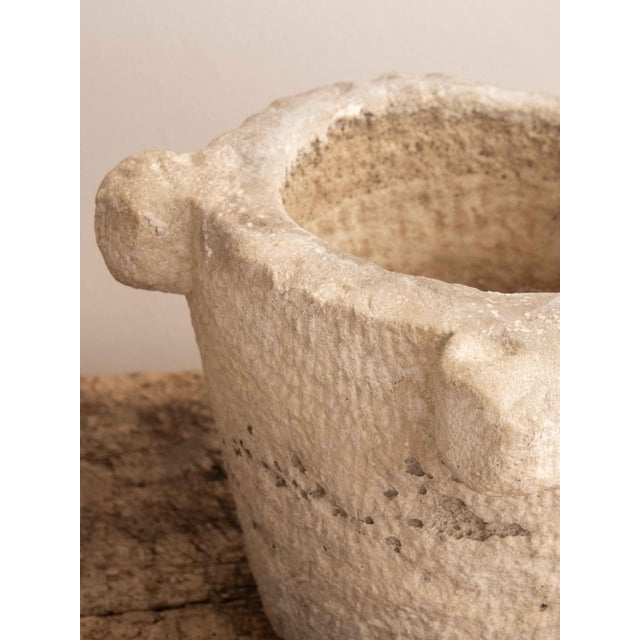 Large 18th Century Stone Mortar For Sale - Image 4 of 5