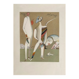 1975 Mihaïl Chemiakin Fantastic Character Lithograph For Sale