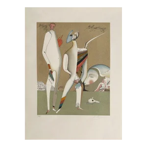 1975 Mihaïl Chemiakin Fantastic Character Lithograph