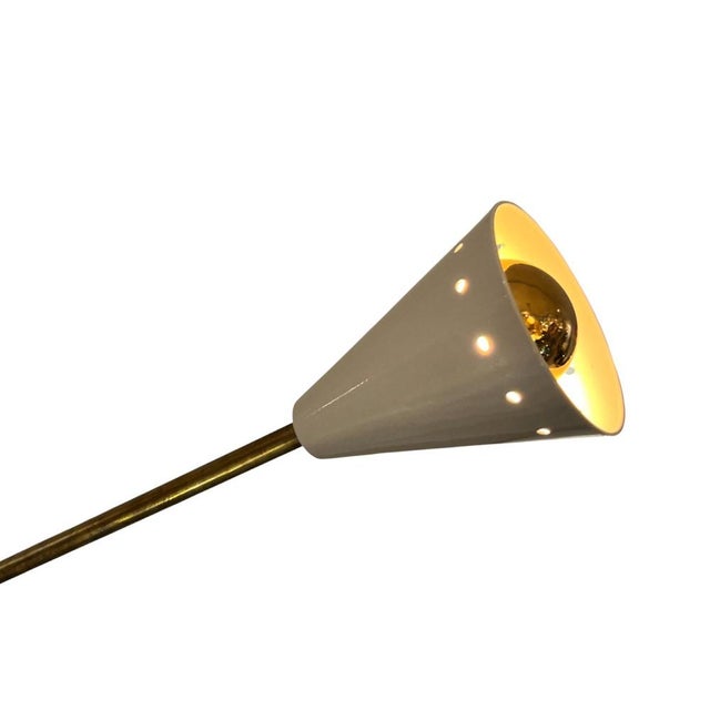 Metal Sputnik Lamp in Brass with Colored Bulbs, 1970s For Sale - Image 7 of 10