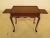 Queen Anne 1960s Queen Anne Biggs Mahogany Tea Table With Pull Out Slides For Sale - Image 3 of 12