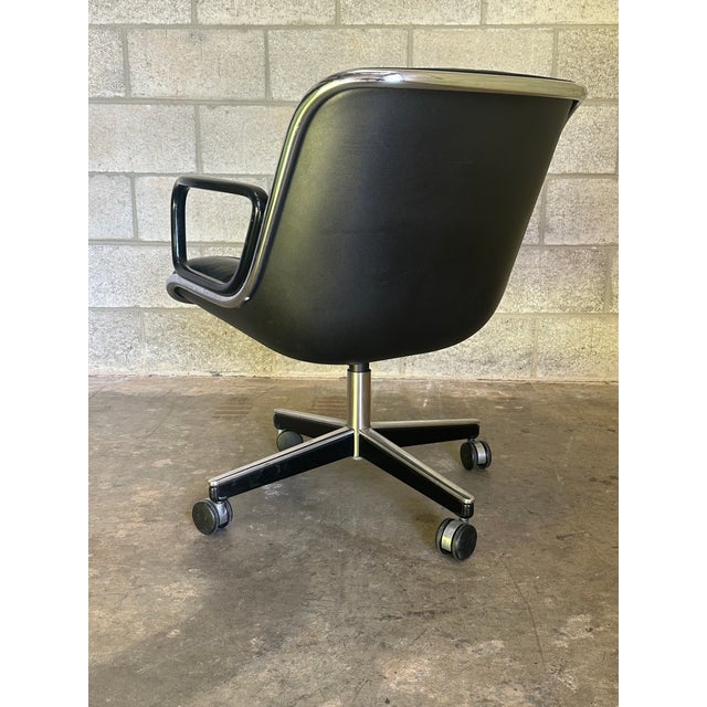 1970s Charles Pollock for Knoll Office Desk Chair For Sale - Image 11 of 12