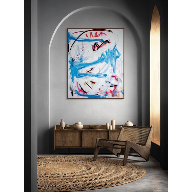 Abstract Contemporary Abstract Oil and Acrylic on Canvas "Milk" by Tommaso Fattovich For Sale - Image 3 of 5