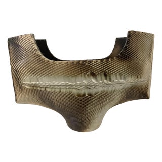 Japanese Stoneware Vessel For Sale