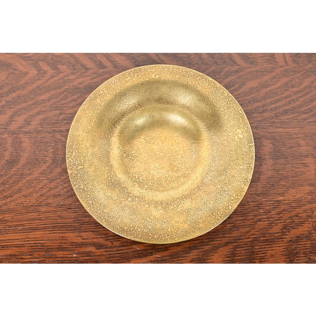 Tiffany Studios New York Bronze Doré Plate or Shallow Bowl For Sale - Image 11 of 11