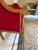 Lewis Mittman Lewis Mittman Carved Settee – Red Upholstery & Gilt Accents – Classic Regency Elegance For Sale - Image 4 of 9