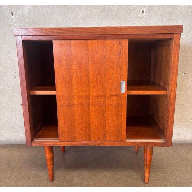 Mid-Century Modern 1970s MCM Walnut Cabinet For Sale - Image 3 of 10