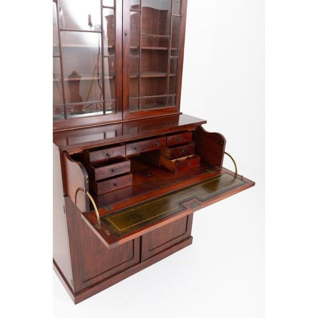 19th Century William IV Secretaire Bookcase Cabinet, 1830 For Sale - Image 5 of 6