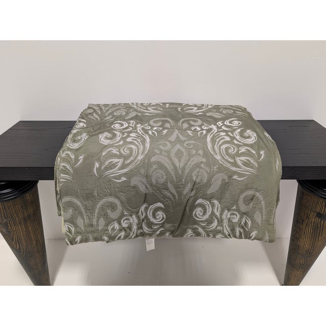 Frette Green Bedspread For Sale - Image 4 of 10