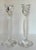 Contemporary Vintage Pair of Frosted Tulip Shaped Candle Holders by Mikasa For Sale - Image 3 of 6