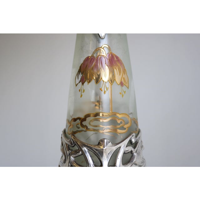 Antique French Art Nouveau Decanter by J. Barian, 1900 For Sale - Image 6 of 13