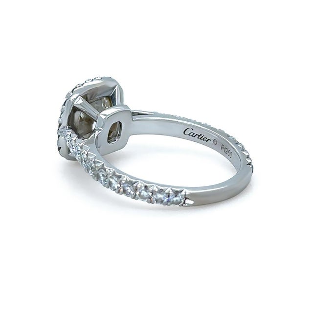 Cartier Cartier Platinum Destinée Diamond Ring 2.31ct 5.43g, Size 5.5 For Sale - Image 4 of 18