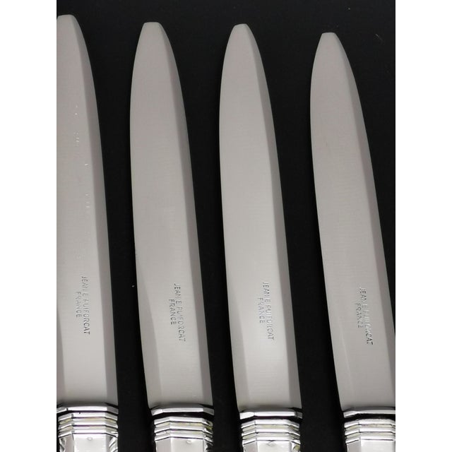 Dessert Knives in Silver by Jean E. Puiforcat, 1920s, Set of 6 For Sale - Image 4 of 11