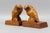 Brown Hand Carved Owl Wooden Bookends, Germany, 1930s, Set of 2 For Sale - Image 8 of 18