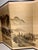 Vintage Japanese 4-Panel Byobu Folding Screen Hand Painted on Silk Landscape Motif 66" X 36" For Sale - Image 4 of 11