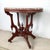 Victorian Revival Marble Top Center Table With Carved Walnut Pedestal Base For Sale - Image 4 of 18
