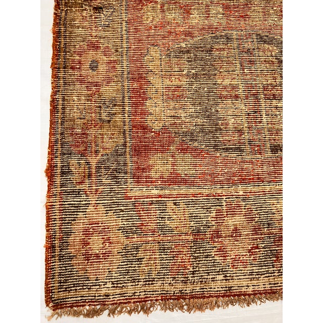 Traditional Antique 1900 Samarkand Vase and Tree Rug For Sale - Image 3 of 5