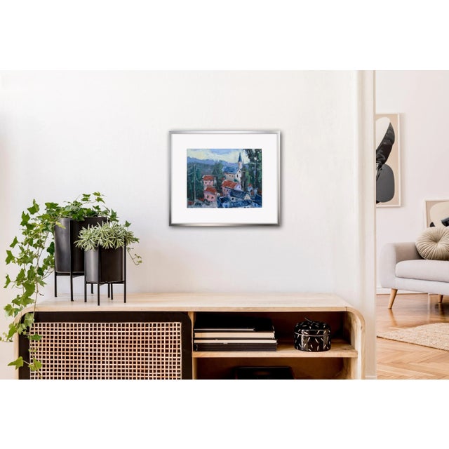 Modern Virginia City Nevada Impressionist Oil Painting For Sale - Image 3 of 7