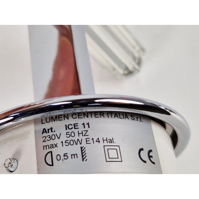 Ice 11 Wall Lamp by Elio Giudici for Lumen Center, 1980s For Sale - Image 9 of 10