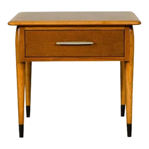 Lane Altavista Midcentury Side Table with Single Drawer and Tapering Legs
