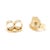 Early 21st Century Mikimoto Twin Pearl Stud Earrings, 18k Yellow Gold, Length .75 Inches, A Pair For Sale - Image 5 of 5