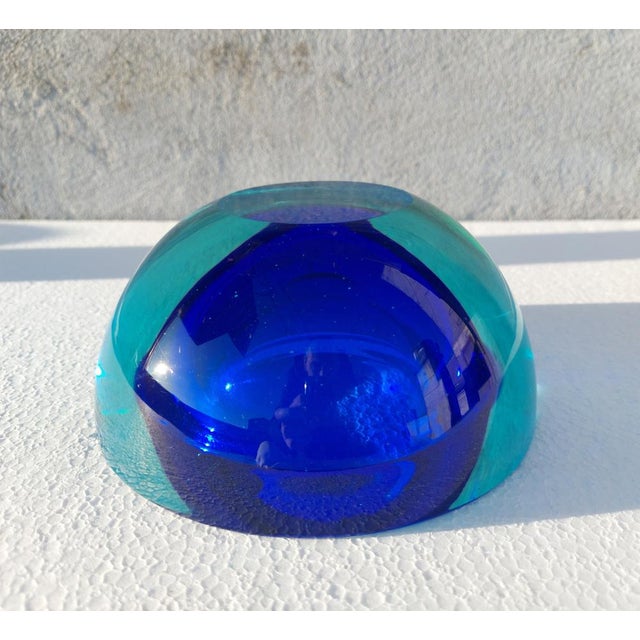 Sommerso Murano Glass Bowl attributed to Antonio Da Ros for Cenedese, Italy, 1960s For Sale - Image 14 of 16