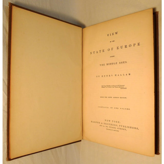 Mid 19th Century 1880s Book, Henry Hallam's View of the State of Europe During the Middle Ages For Sale - Image 5 of 8