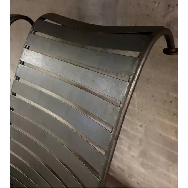 Postmodern Steel Chairs, 1980, Set of 4 For Sale - Image 6 of 10