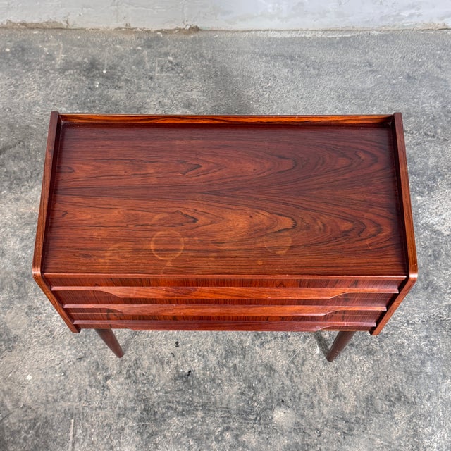 Brown Vintage Danish Rosewood Dresser, 1960s For Sale - Image 8 of 10
