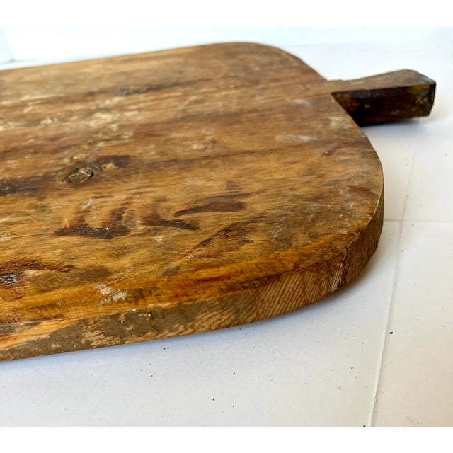 Early 1900s Large Handcrafted French Rectangular Bread Board For Sale - Image 9 of 11