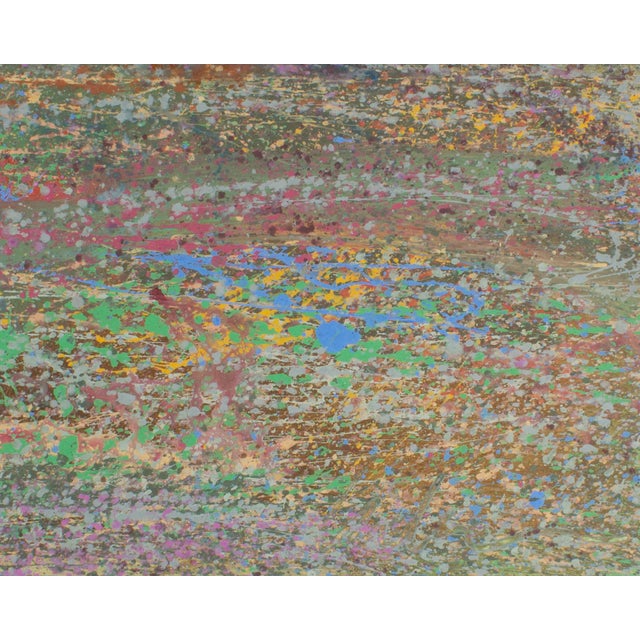 1980s 1988 “Blue Ridge” Abstract Acrylic Landscape by Harry Hilson For Sale - Image 5 of 7