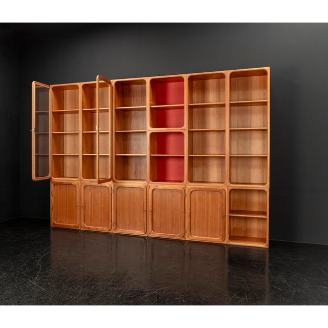 Modular Wall Unit in Pine, 1950s, Set of 13 For Sale - Image 17 of 18