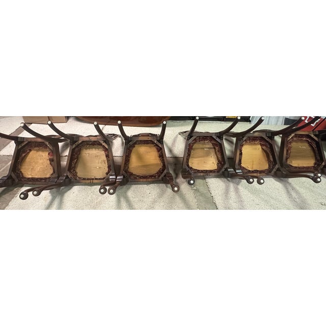 1980s Hickory Chair Dining Set of 7 For Sale In Chicago - Image 6 of 6