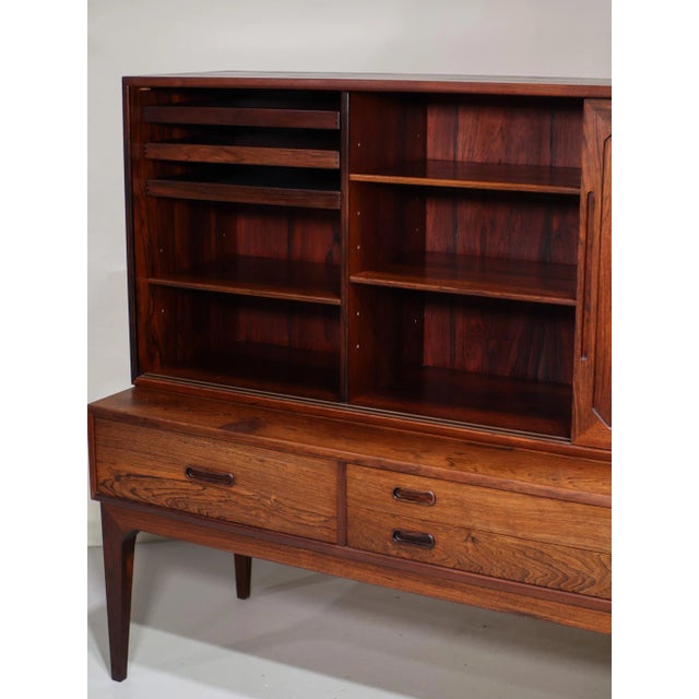 Model 54 Highboard in Kingwood by Kai Kristiansen for Schou Andersen, 1960s For Sale - Image 11 of 18
