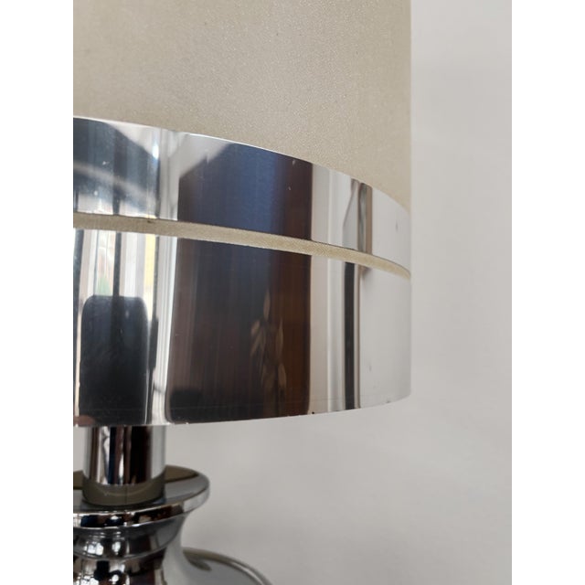 Metal Chromed Metal Lampshade, Italy, 1970s For Sale - Image 7 of 11
