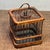Vintage Chinese Rosewood Cricket Cage | Small Square Hanging Box | Asian Chinoiserie Decor For Sale - Image 10 of 10