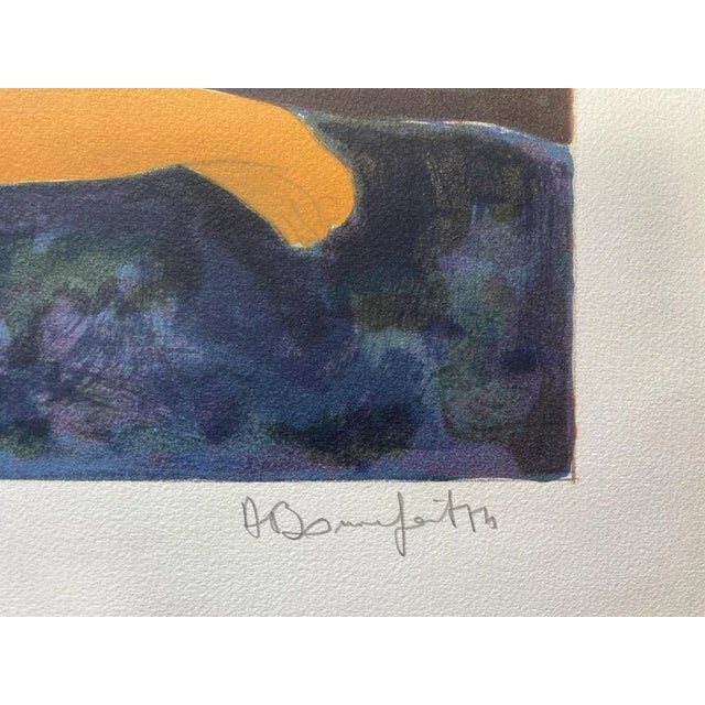 Alain Bonnefoit, L'apaisement, 1974, Original Lithograph For Sale - Image 3 of 6