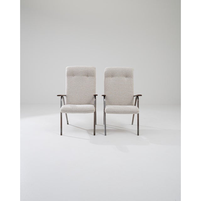 Modern 20th Century Central European Modern Armchairs, a Pair For Sale - Image 3 of 13