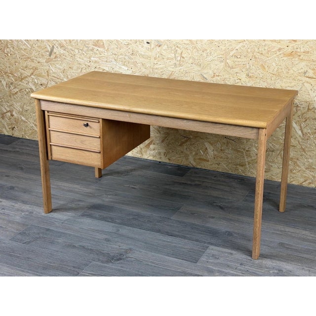 Vintage Oak Writing Desk with Sliding Top by Peter Løvig Nielsen for Løvig, 1960s For Sale - Image 11 of 18