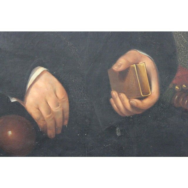 French Artist, Portrait of Bordeaux Gentleman, 1890s-1910s, Oil on Canvas For Sale - Image 7 of 8